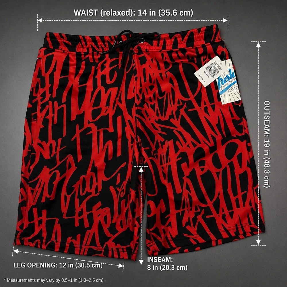 Fresh Prints of Bel-Air By Drill Clothing Co. Men's Size Large Board Shorts NWT!